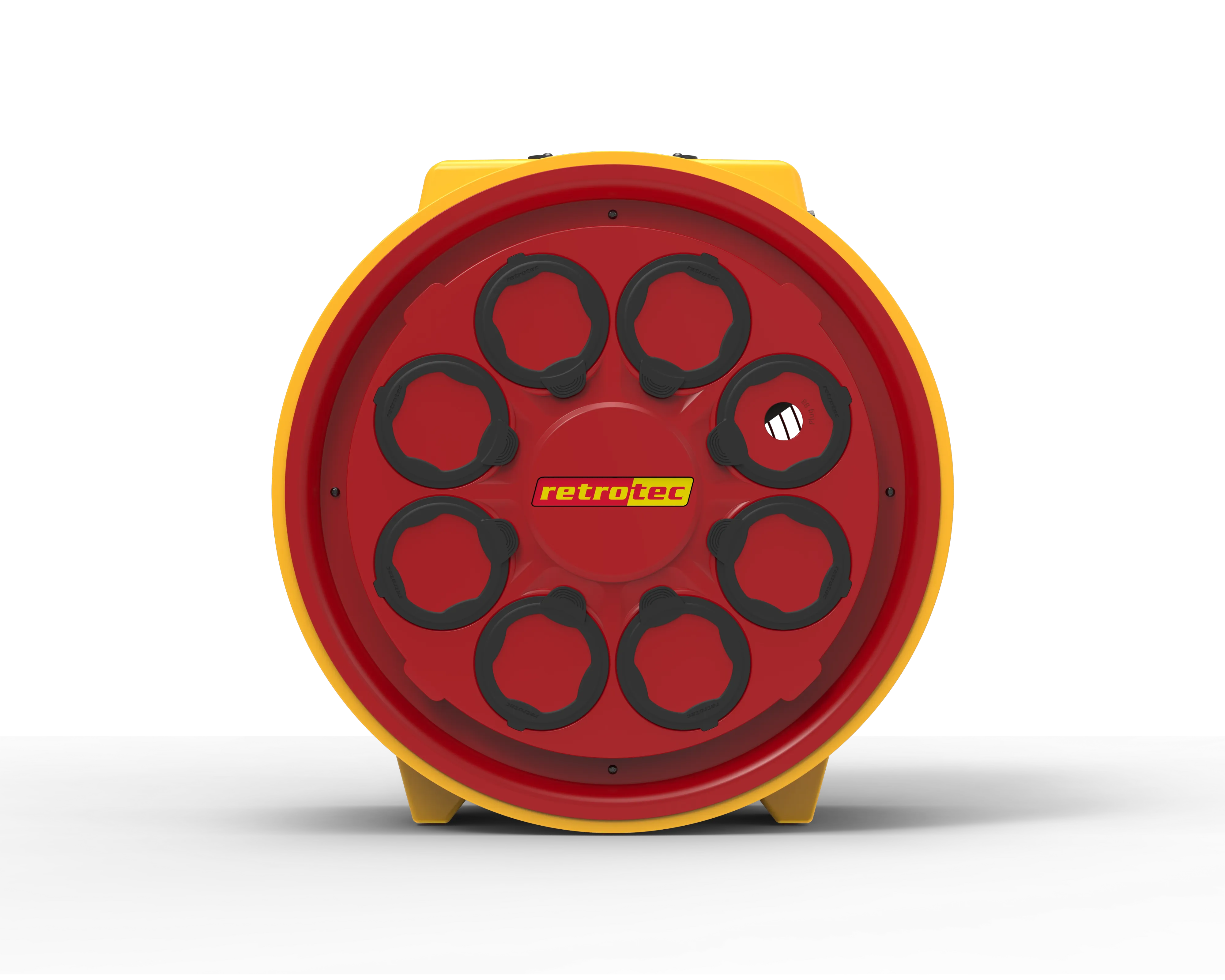 Residential blower door air pressure test setup